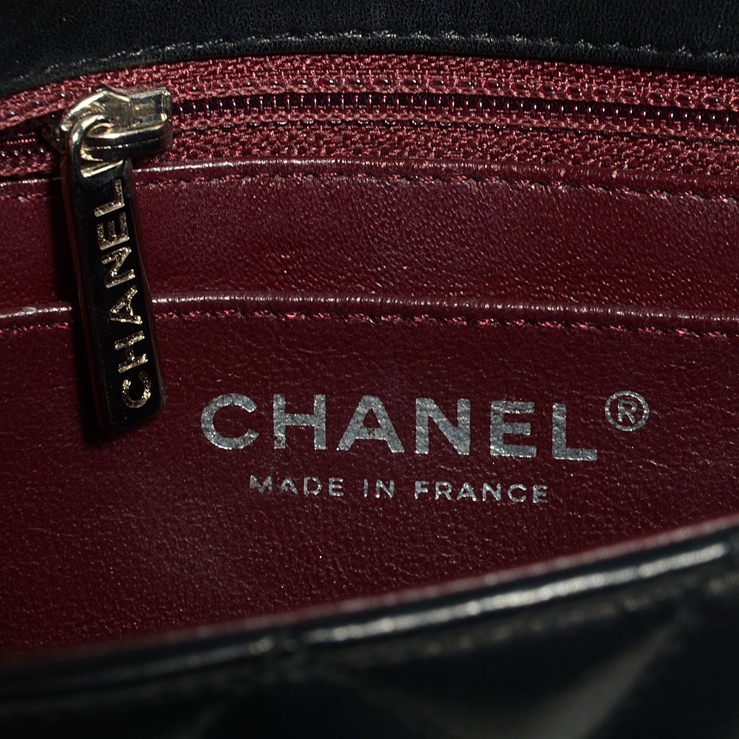 Chanel Lambskin Quilted Mini Square Flap Black 6 of 8