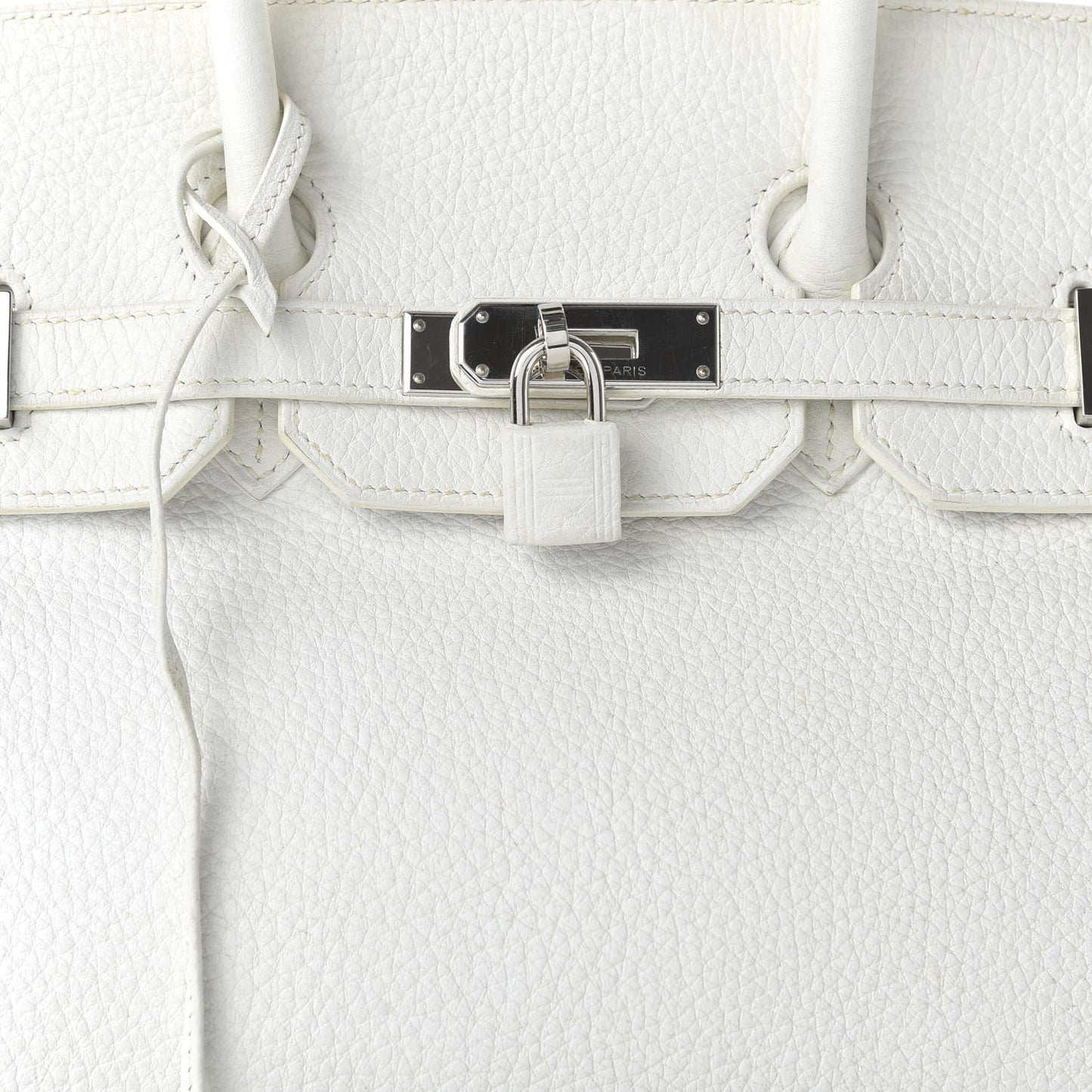 Taurillon Clemence Birkin 35 White