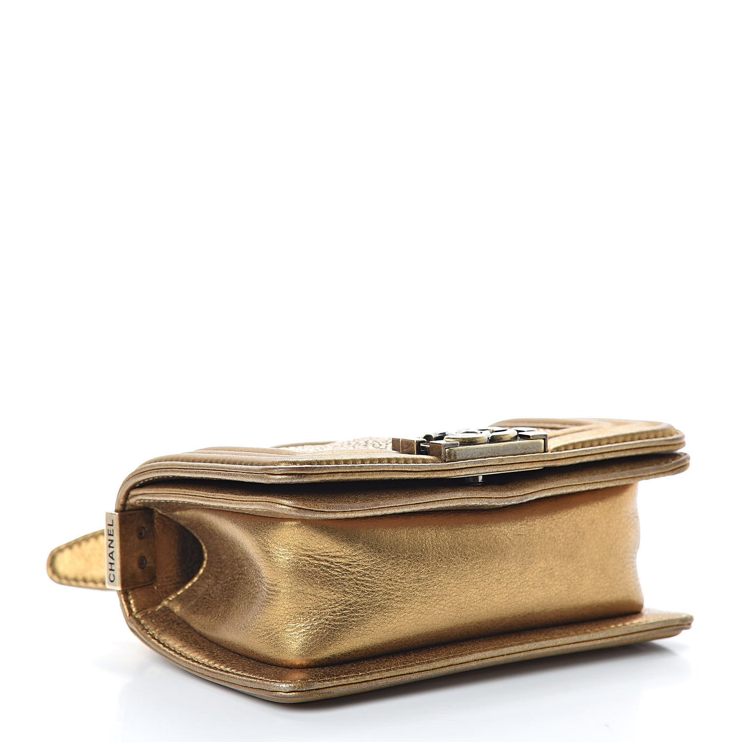 Galuchat Stingray Mini Boy Flap Gold
