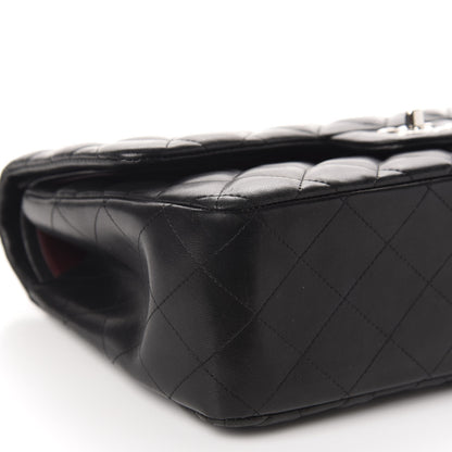 Chanel Lambskin Quilted Jumbo Double Flap Black 6 of 12
