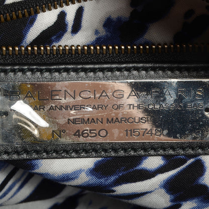 Balenciaga Metallic Craquele Calfskin Classic Hardware City Black 10 of 14