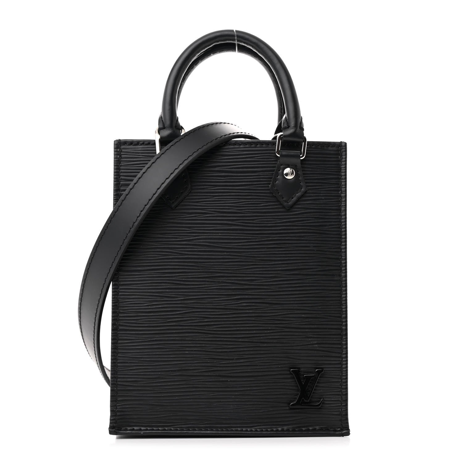 Louis Vuitton Epi Petit Sac Plat Black 1 of 9