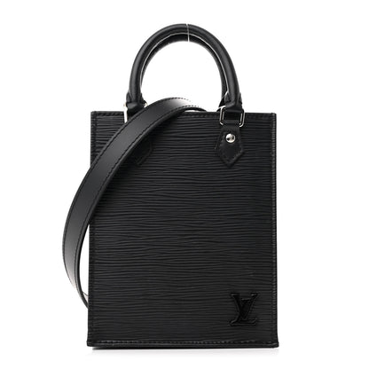 Louis Vuitton Epi Petit Sac Plat Black 1 of 9