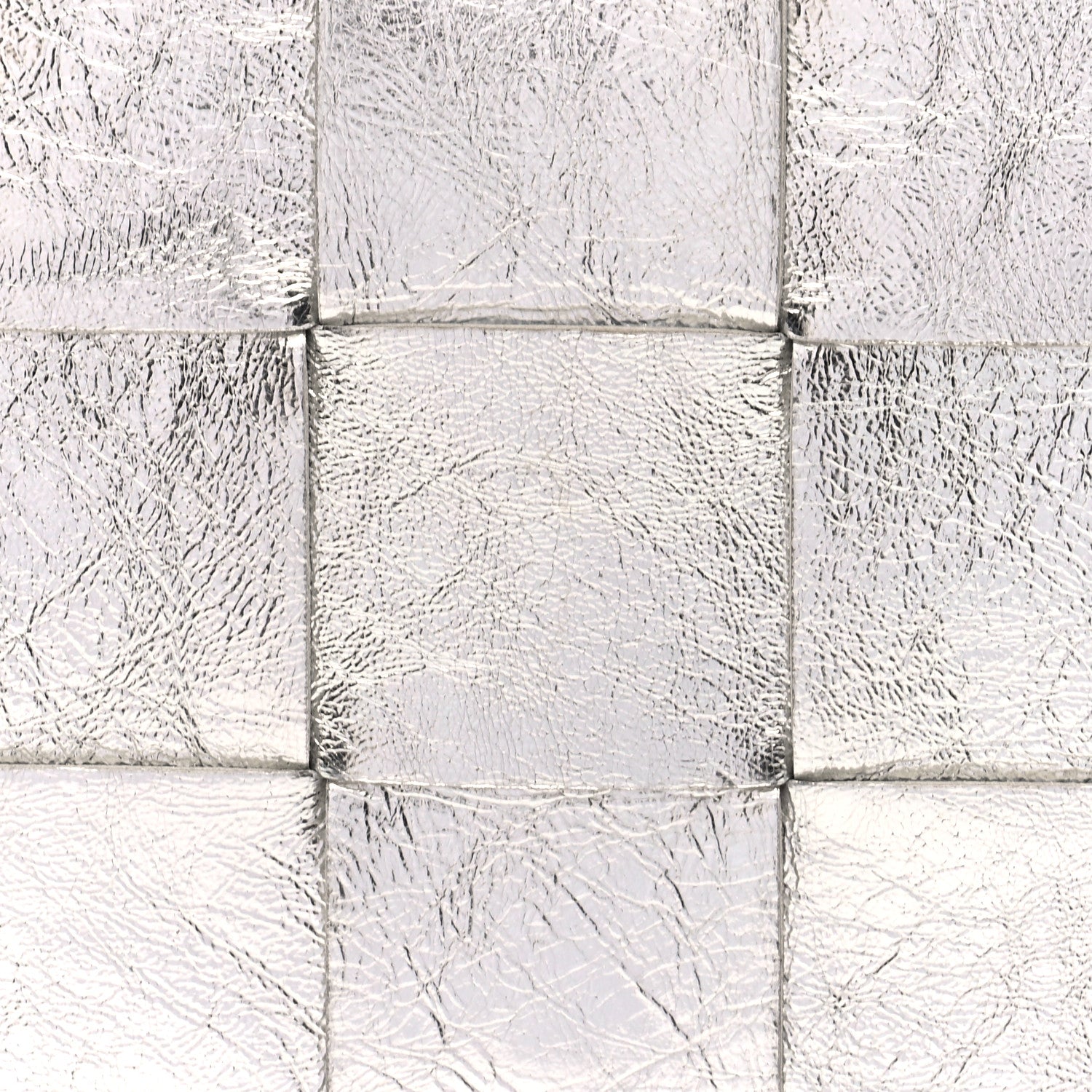 Bottega Veneta Metallic Lambskin Maxi Intrecciato Cassette Crossbody Bag Silver 7 of 9