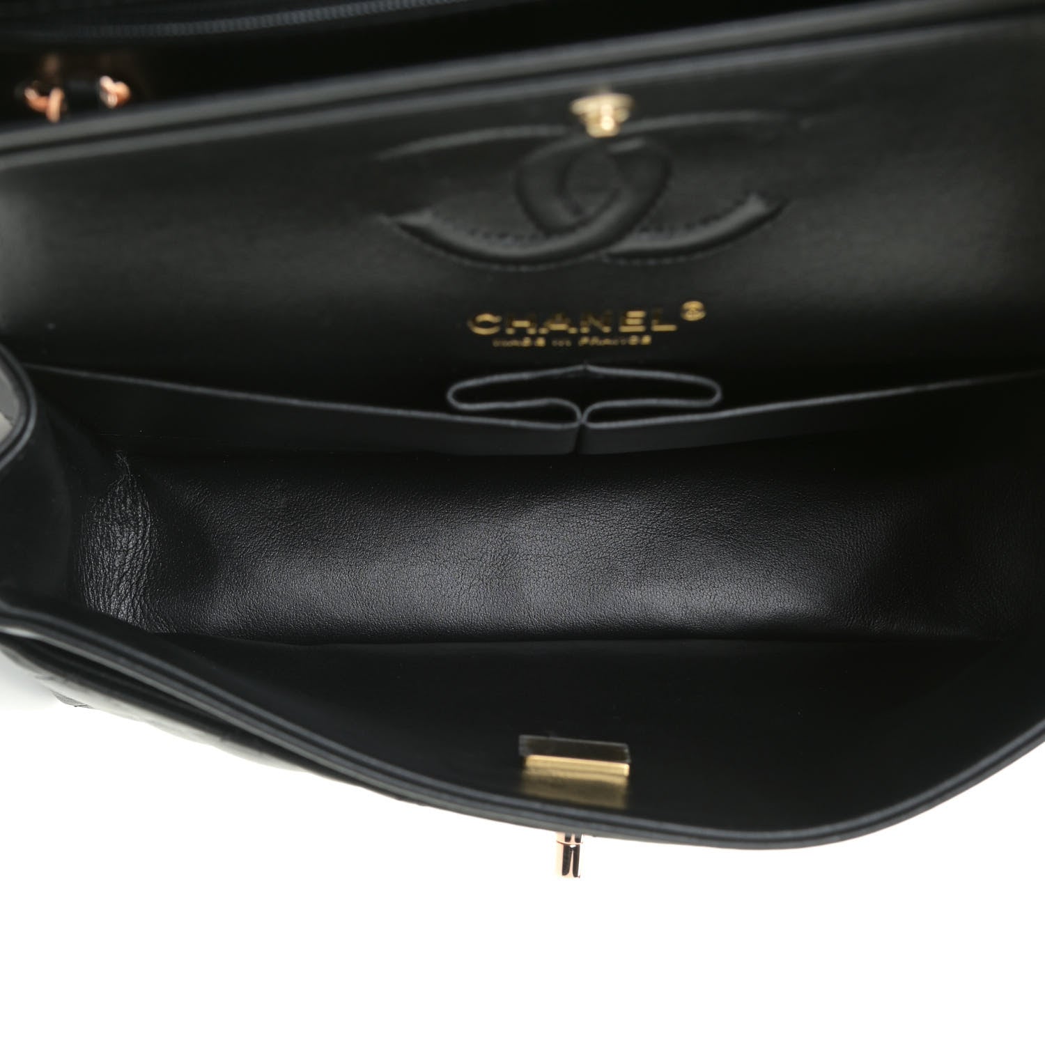 Chanel Lambskin Quilted Small Double Flap Black 5 of 10