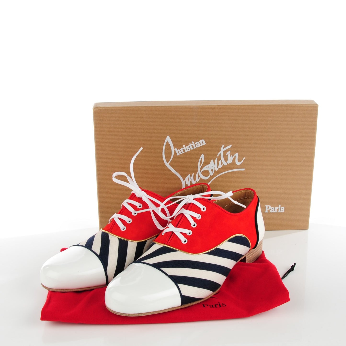 Suede Patent Calfskin Canvas John John Mens Flat Oxfords 43 Navy