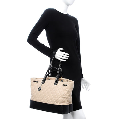 Chanel Calfskin Caviar Quilted Large Shopping Tote Beige 2 of 12