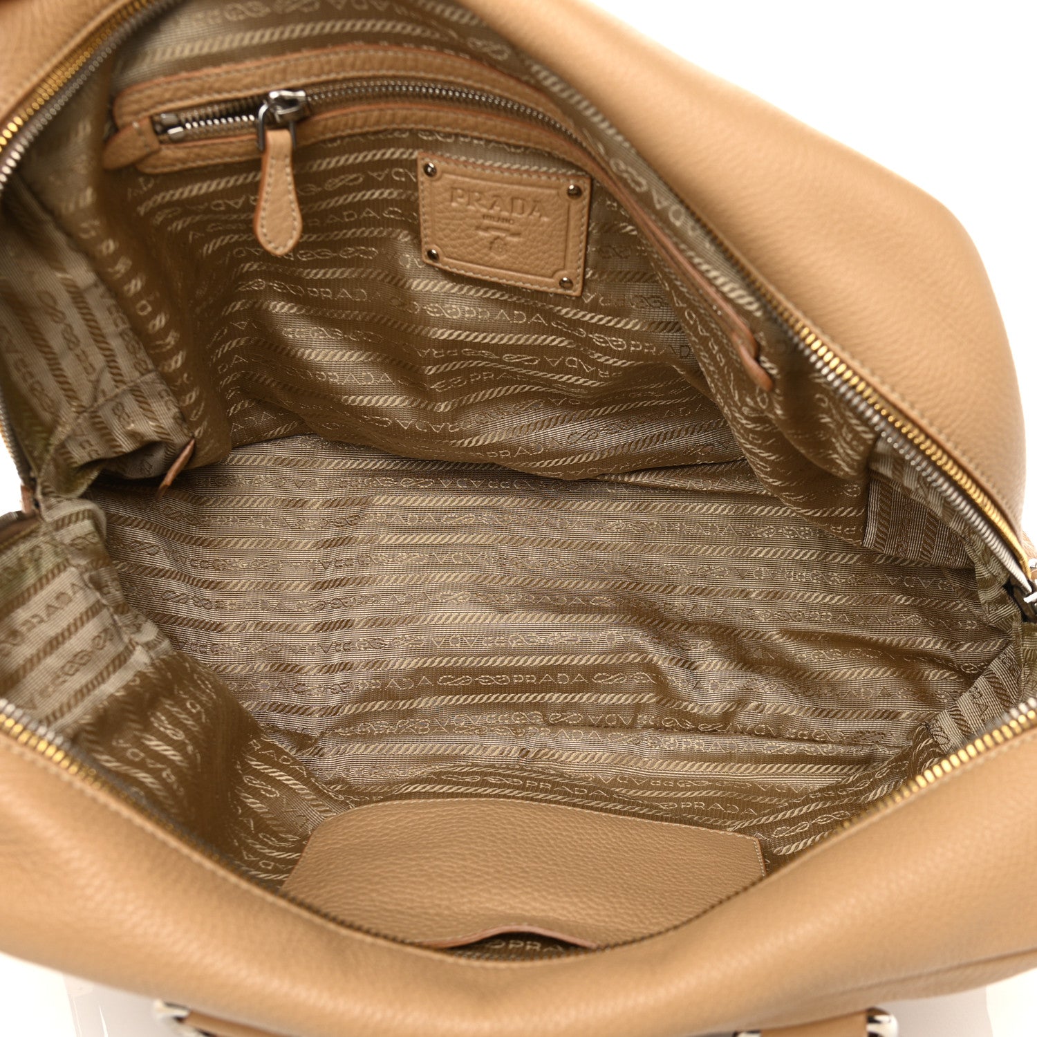 Prada Vitello Daino Satchel Sughero 4 of 13