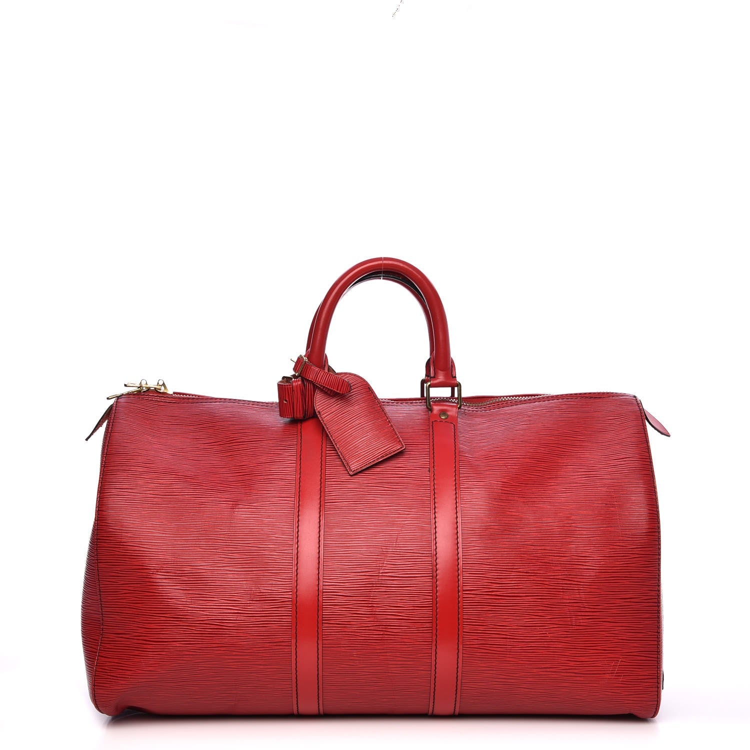 Louis Vuitton Epi Keepall 45 Castillan Red 1 of 18