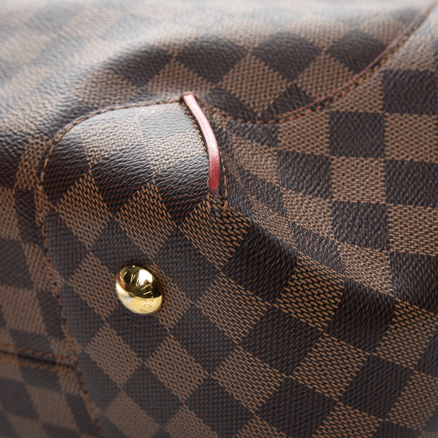Louis Vuitton Damier Ebene Caissa Hobo Cherry 9 of 10