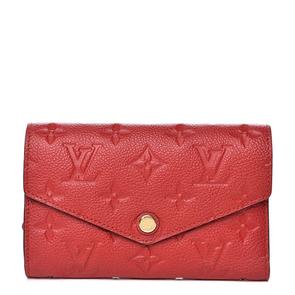 Louis Vuitton Empreinte Compact Curieuse Wallet Cherry 1 of 9