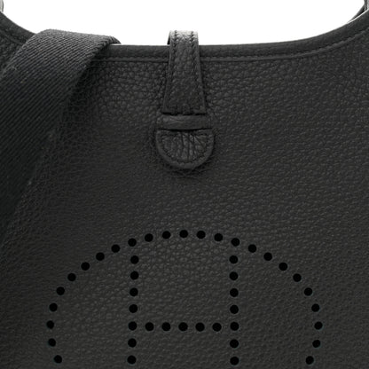 Hermes Taurillon Clemence Evelyne TPM Black 8 of 10