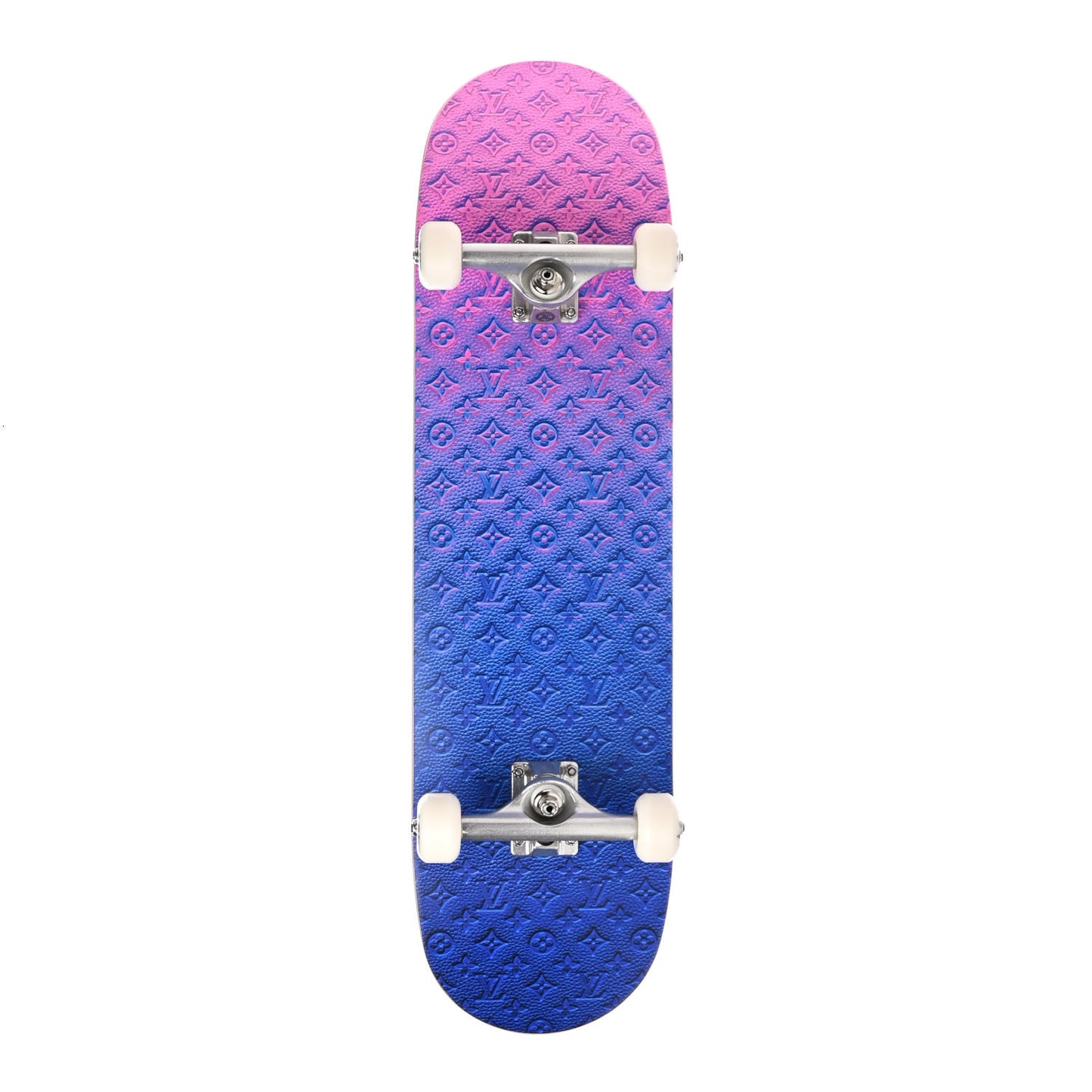 Monogram Illusion Wood Skateboard Multicolor