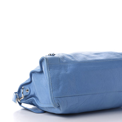 Balenciaga Agneau Classic Silver Hardware City Bleu Azur Clair 9 of 12