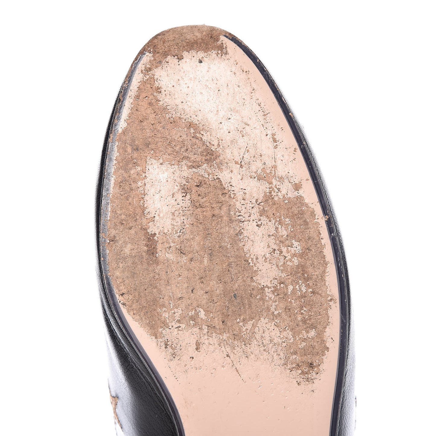Goatskin Bee Star Embroidered Womens Princetown Slippers 36.5 Black