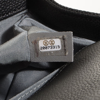 Chanel Caviar Quilted Medium Boy Flap Black 9 of 9