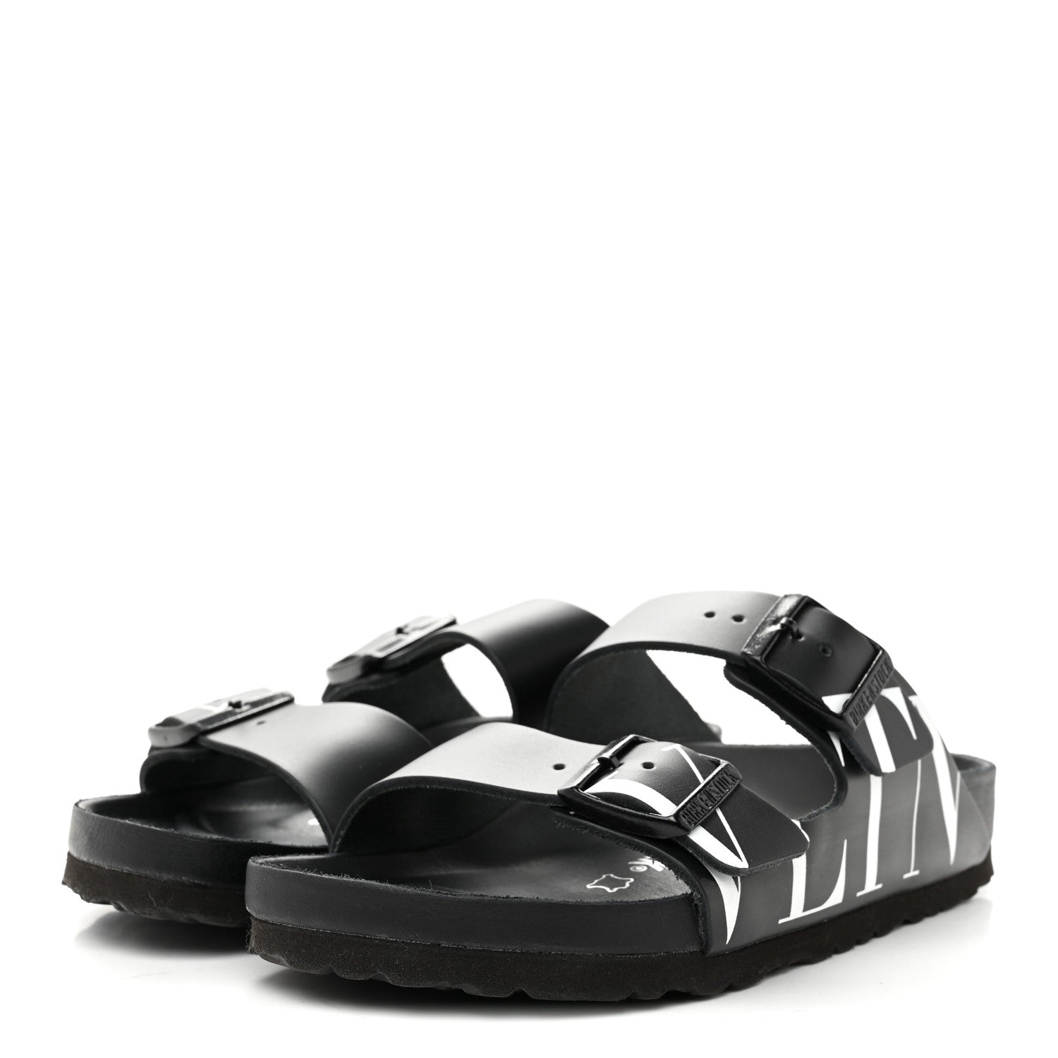 Valentino Garavani Calfskin VLTN Birkenstock Slide Sandals 37