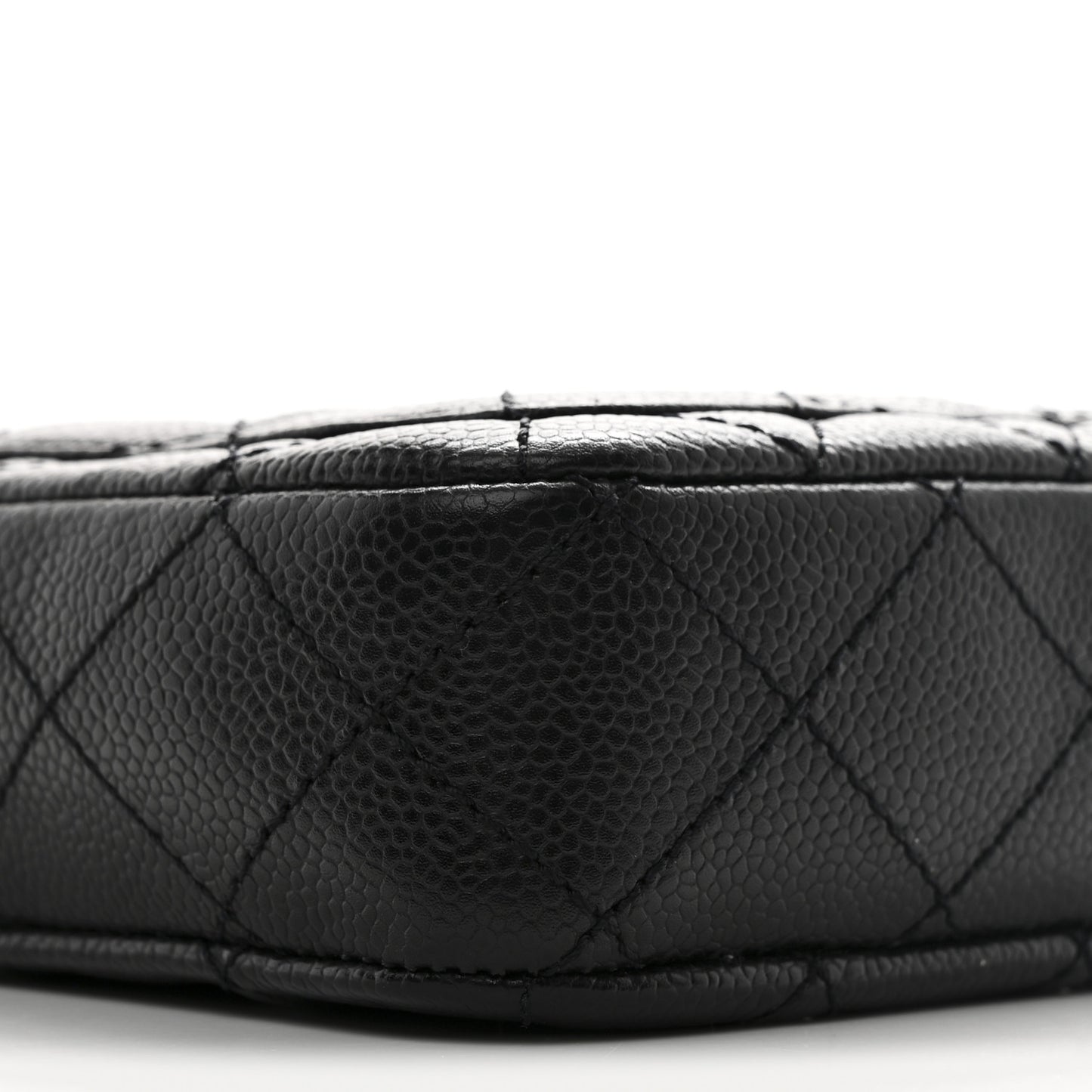 Caviar Quilted Camera Case Crossbody Bag Black