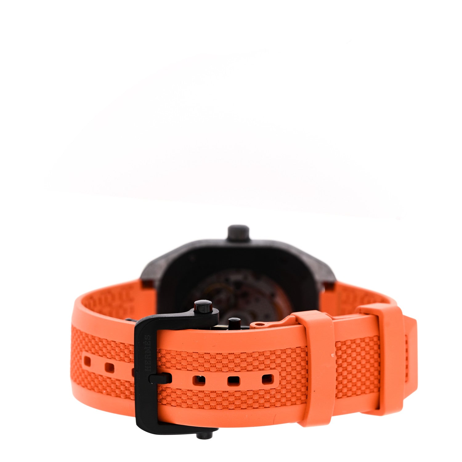 Hermes Glass Fiber Ceramic Rubber 39mm H08 Automatic Watch Orange 3 of 5