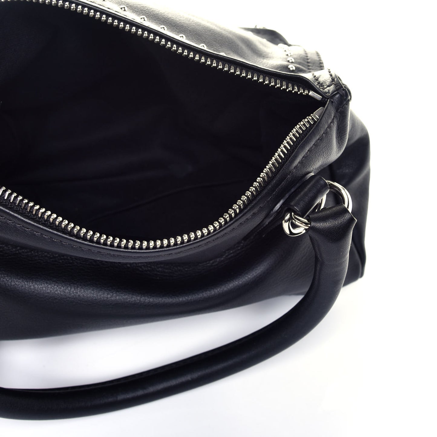 Calfskin Studded Small Pandora Black