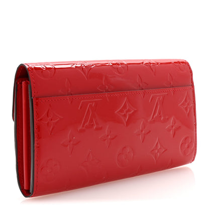 Louis Vuitton Vernis Sarah Wallet NM Cherry 3 of 6
