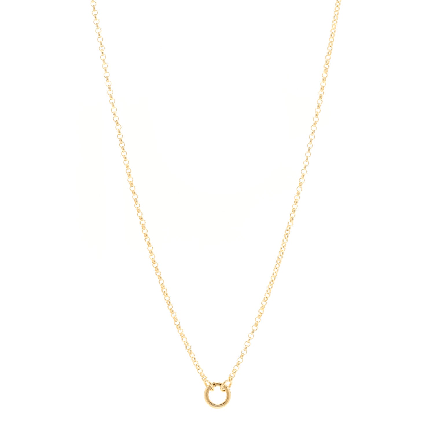 Foundrae 18K Yellow Gold Small Belcher Chain Mini Chubby Annex Link Necklace 1 of 4