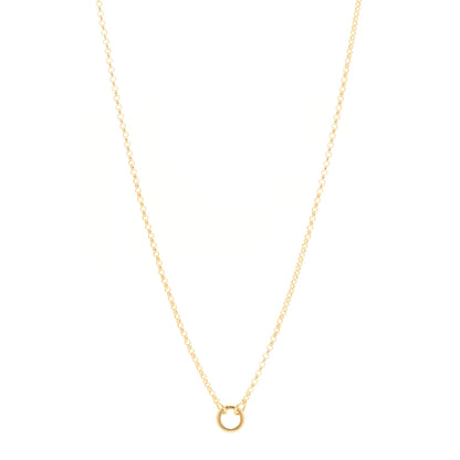 Foundrae 18K Yellow Gold Small Belcher Chain Mini Chubby Annex Link Necklace 1 of 4
