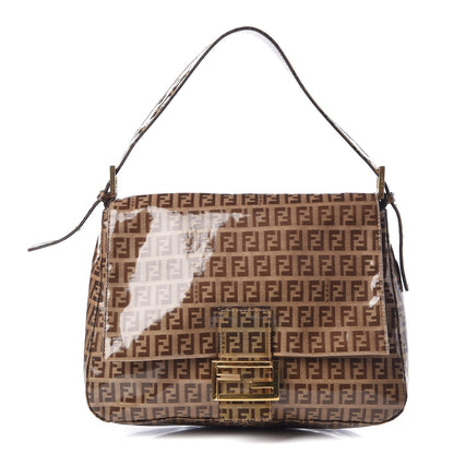 Fendi Vinyl Zucchino Mama Baguette Tobacco 1 of 7