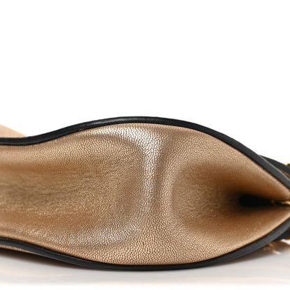 Chloe Metallic Grained Goatskin Nano Drew Shoulder Bag Abstract Gold 8 of 8