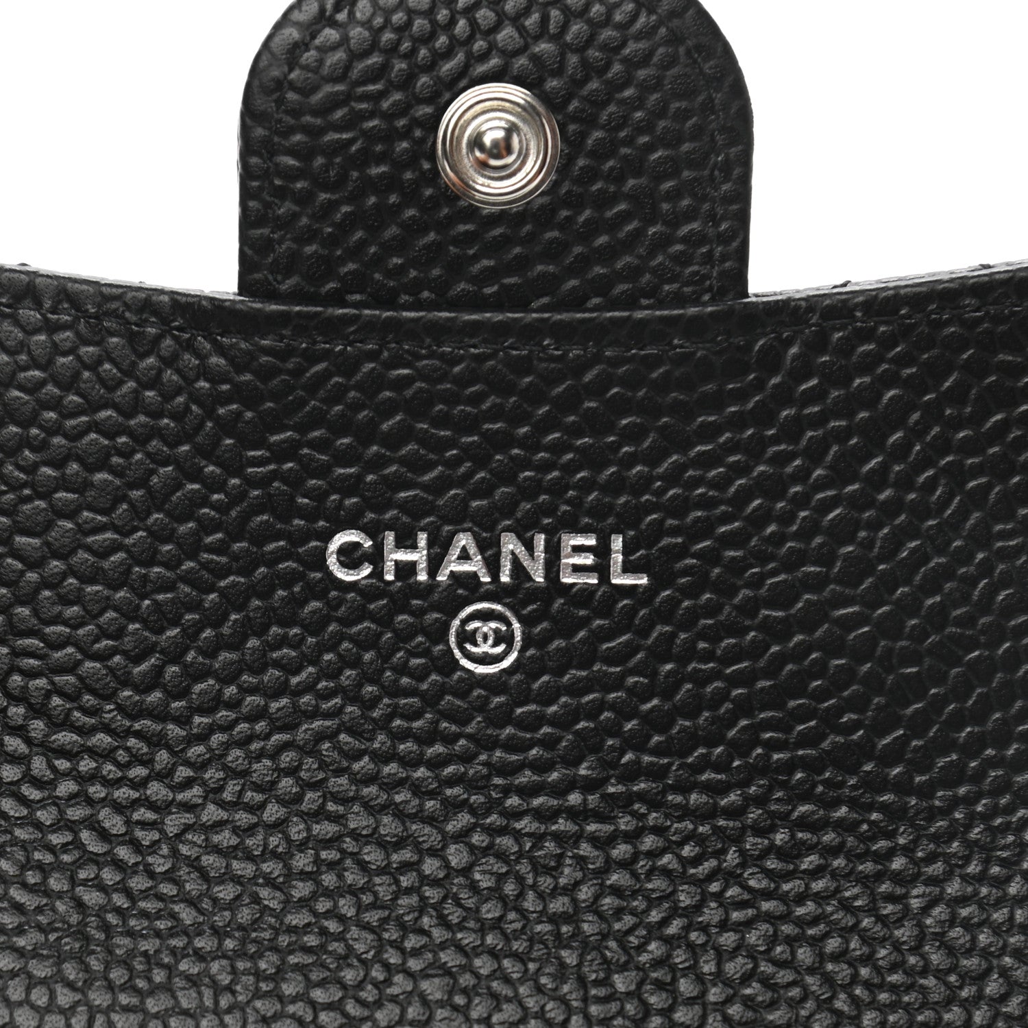 Chanel Caviar Quilted Flap Card Holder Wallet Black 6 of 9