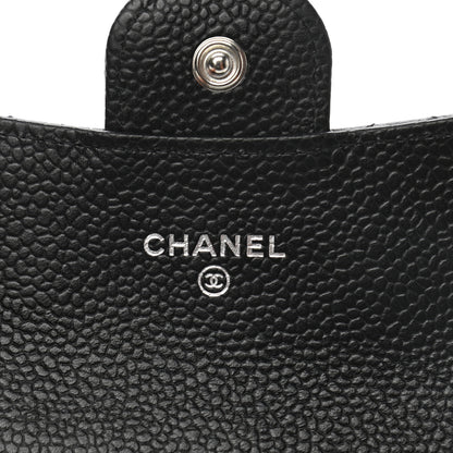 Chanel Caviar Quilted Flap Card Holder Wallet Black 6 of 9