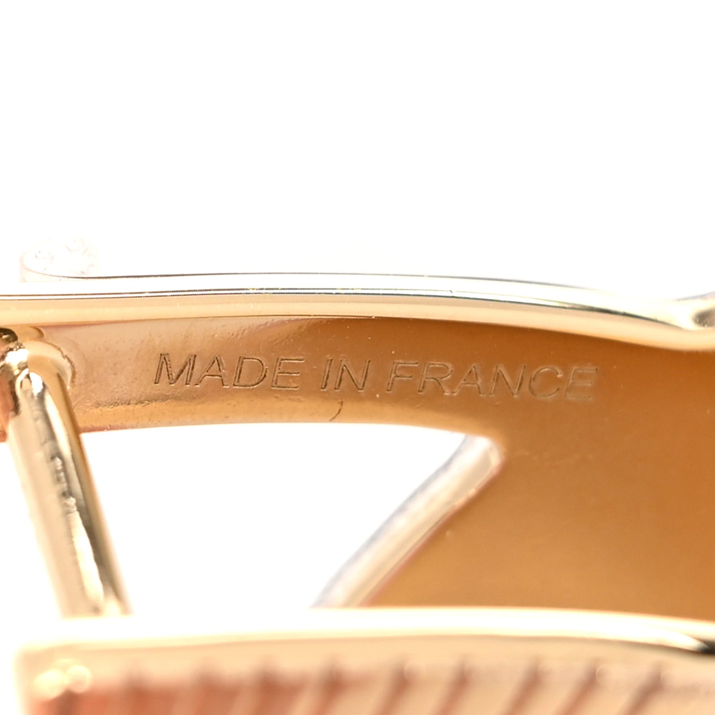 Permabrass Tete De Cheval Scarf Ring Gold