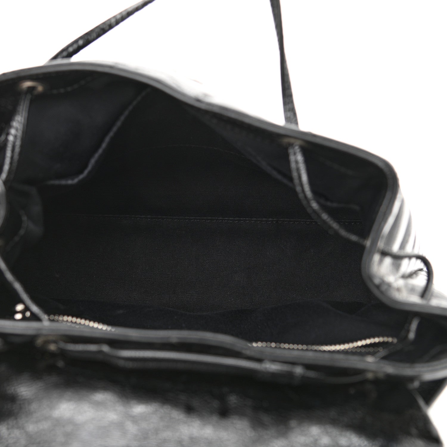Saint Laurent Patent Y Quilted Monogram Small Loulou Backpack Black 5 of 11