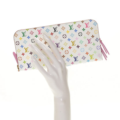 Louis Vuitton Monogram Multicolor Insolite Wallet White Litchi 2 of 6