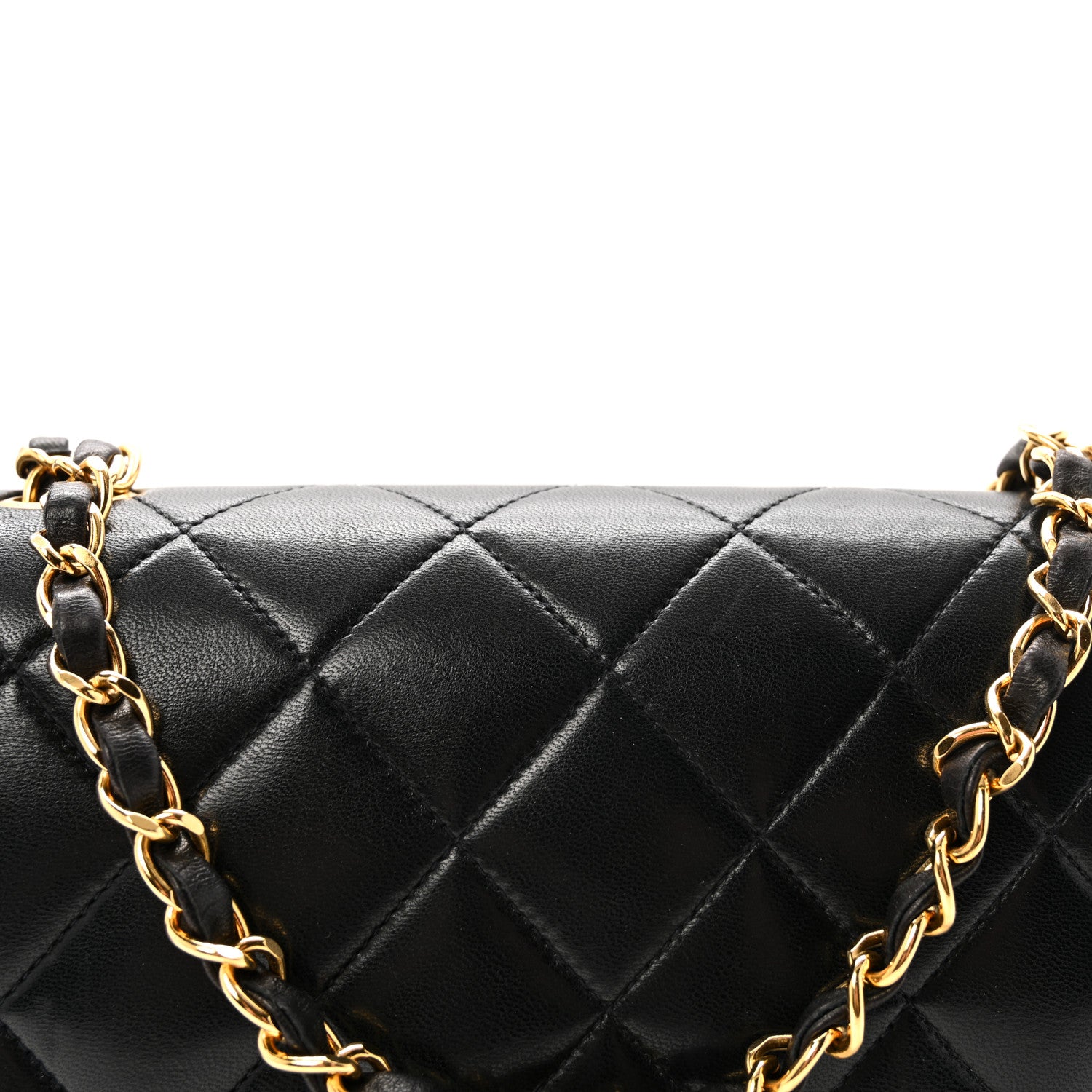 Chanel Lambskin Quilted Small Single Flap Black 8 of 10
