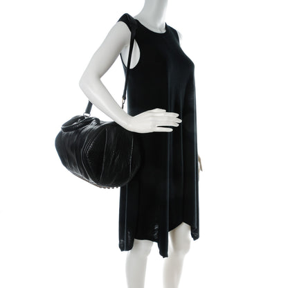 Alexander Wang Pebbled Lambskin Rocco Black Antique Brass Hardware 2 of 8