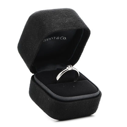 Tiffany Platinum Diamond .31ct Etoile Solitaire Engagement Ring 53 6.25 6 of 6
