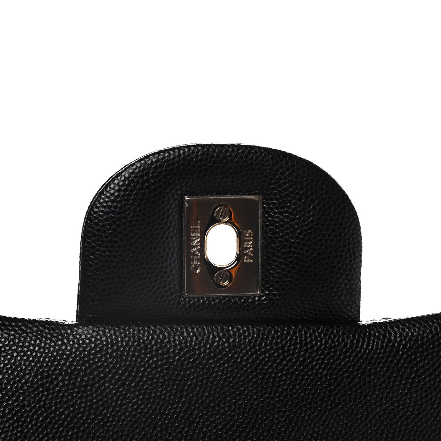 Caviar Quilted Maxi Double Flap Black