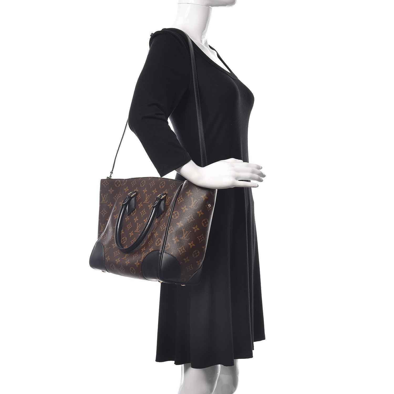 Louis Vuitton Monogram Phenix MM Black 3 of 9