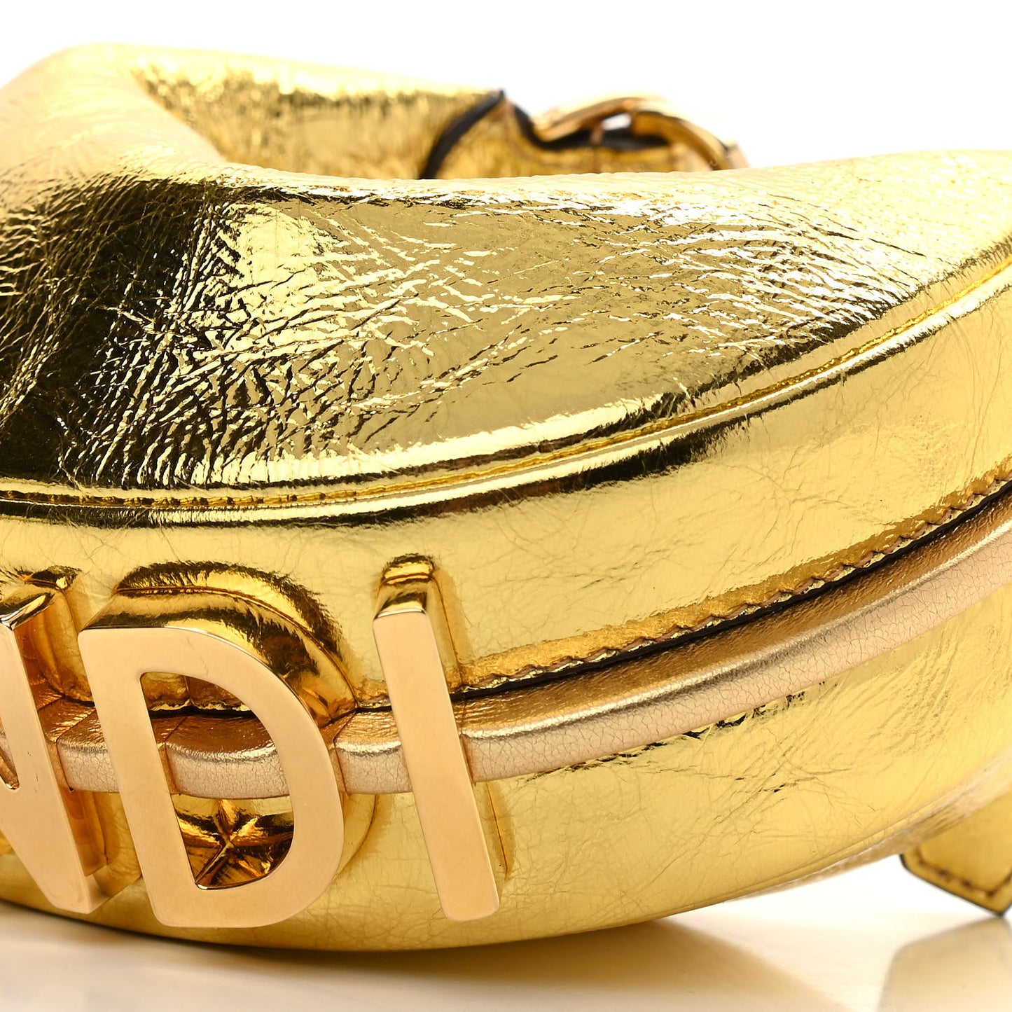 Rock Millenium Nano Fendigraphy Hobo Charm Gold