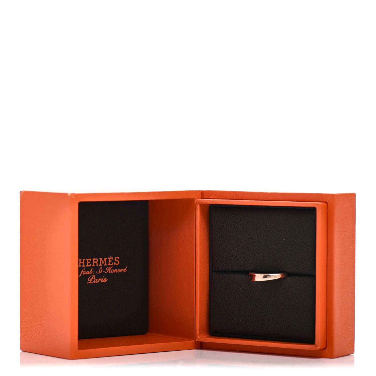 Hermes 18K Rose Gold Chaine d'Ancre Punk Ring 50 5.25 5 of 5