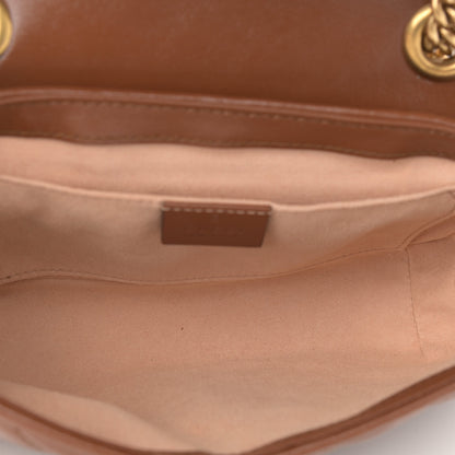 Gucci Azalea Calfskin Matelasse Diagonal Mini GG Marmont Shoulder Bag Cuir 5 of 12
