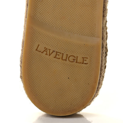 Gucci Monogram Matelasse GG Marmont Espadrille 20mm Slide Sandals 37 Beige Ebony Black 11 of 15
