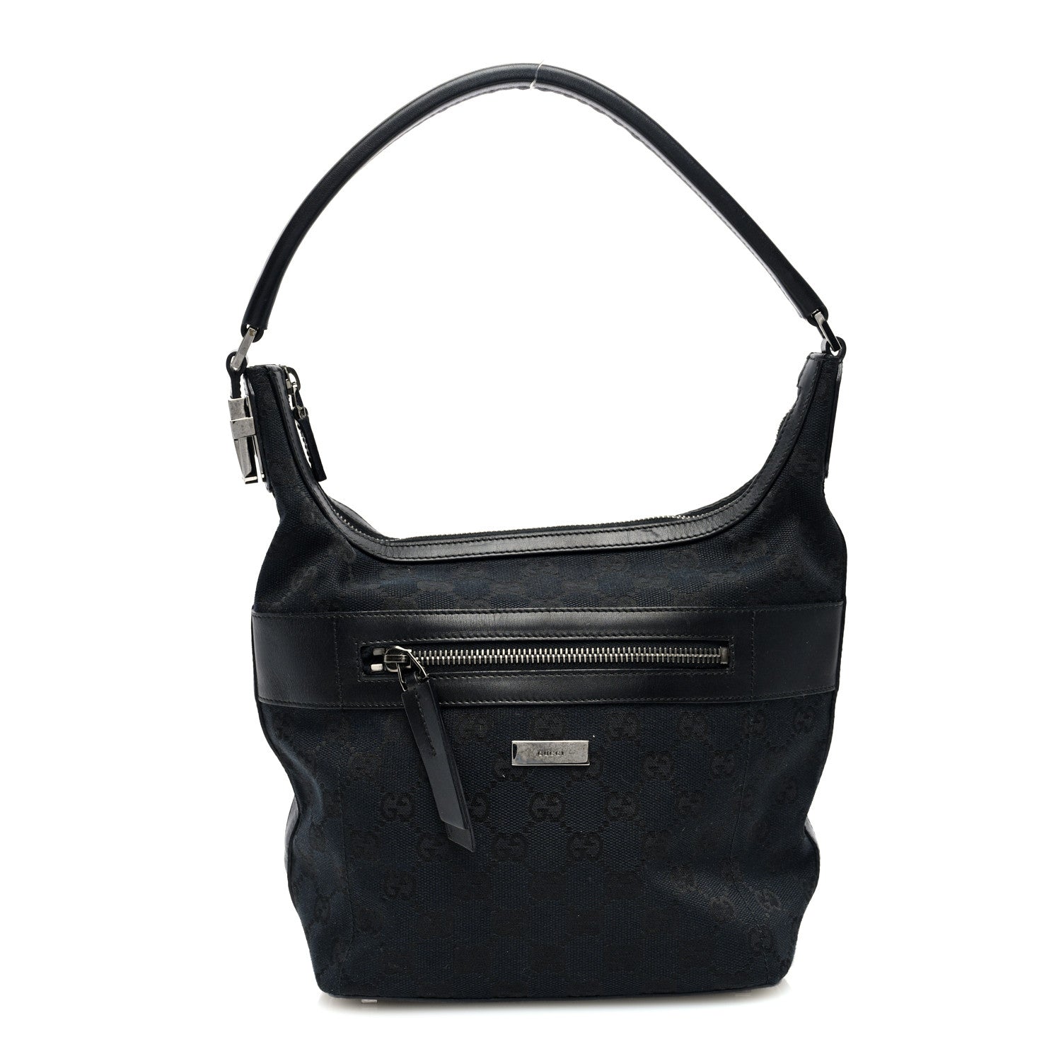 Gucci Monogram Hobo Black 1 of 9