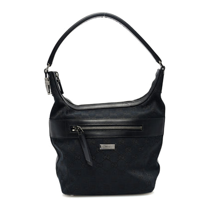 Gucci Monogram Hobo Black 1 of 9