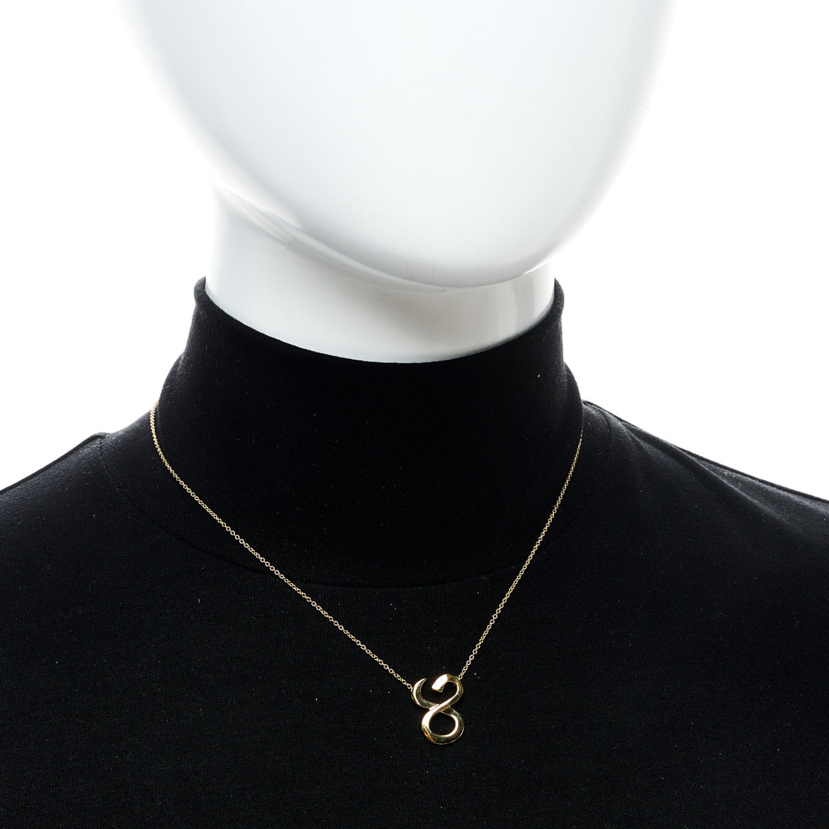 18K Yellow Gold Paloma Picasso Zodiac Taurus Pendant Necklace