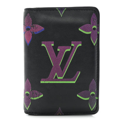 Louis Vuitton Calfskin Monogram Spotlight Pocket Organizer Black Multicolor 1 of 12