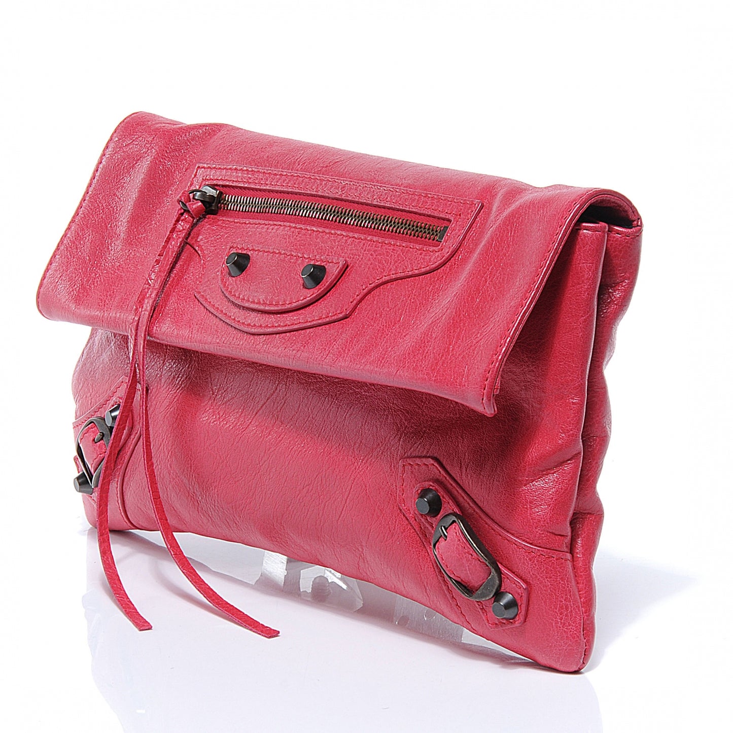 Agneau Envelope Clutch Rose Thulian