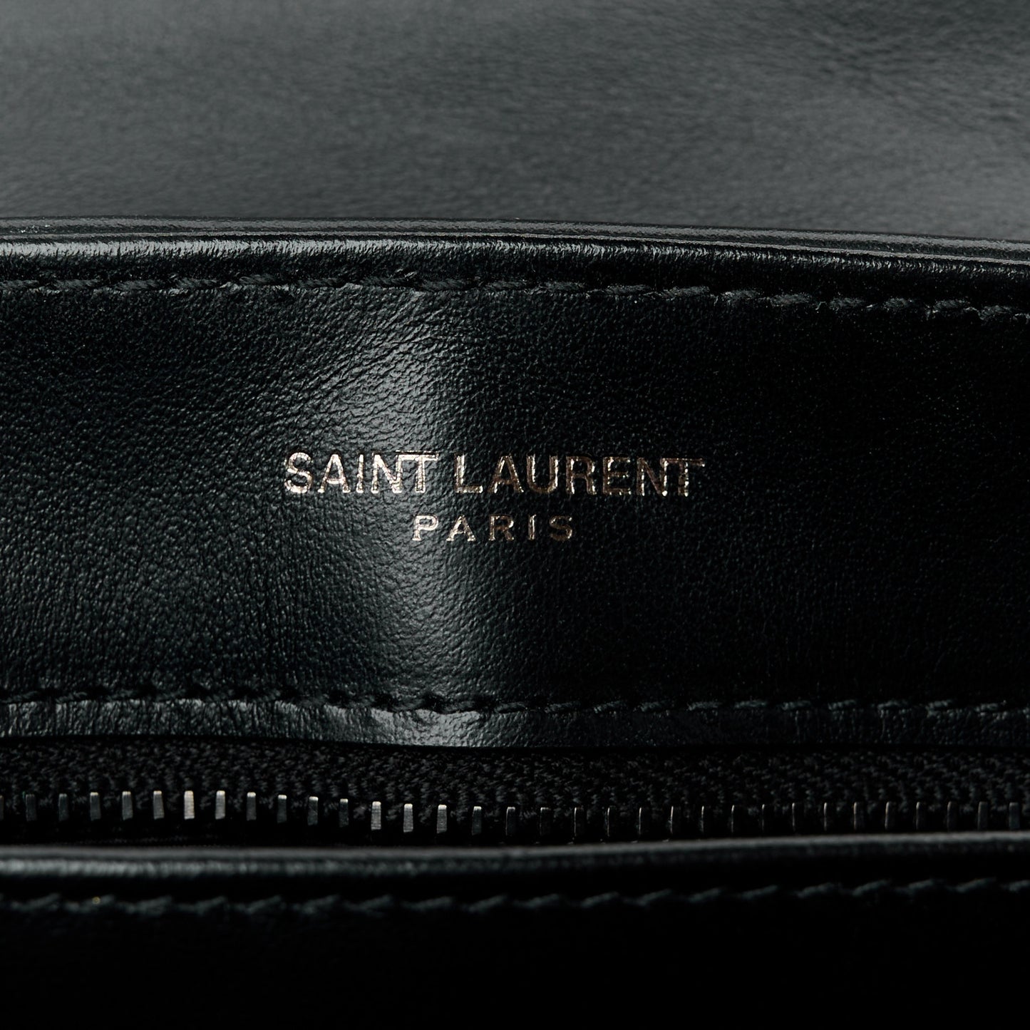 Calfskin Y Quilted Monogram Monochrome Toy Loulou Crossbody Bag Black