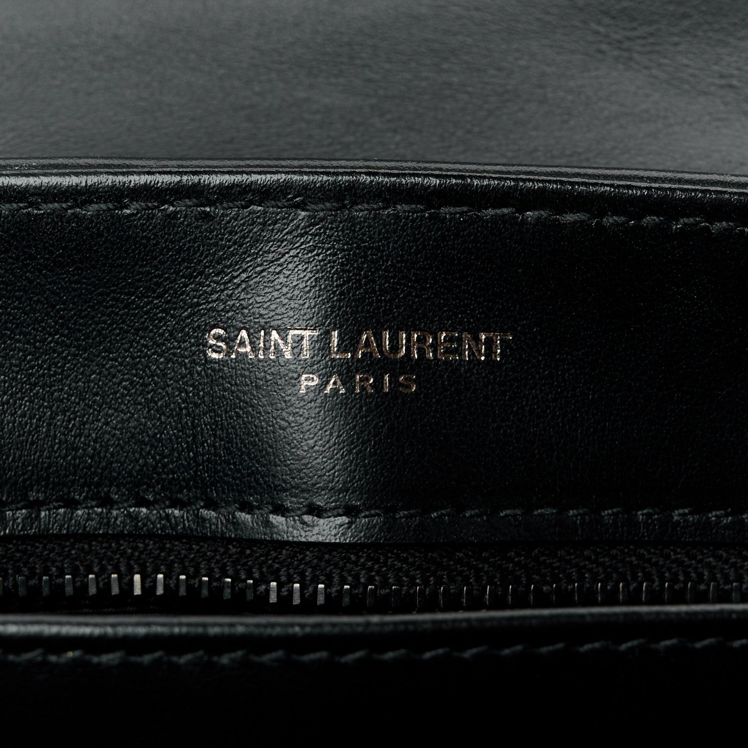 Saint Laurent Calfskin Y Quilted Monogram Monochrome Toy Loulou Crossbody Bag Black 6 of 11